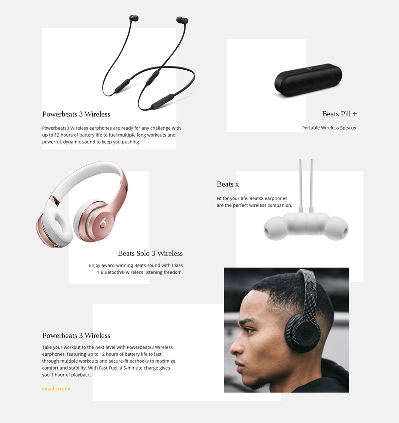 Music Wireless Technology Wix Template Alternative