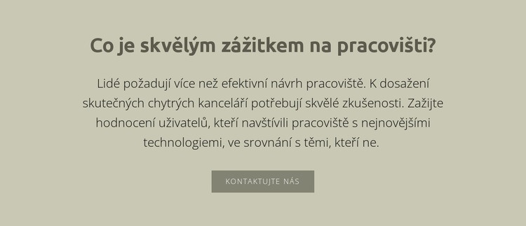 Text s nadpisem Šablona webové stránky