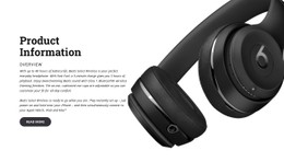 Headphones For Listening To Music Flexbox Template