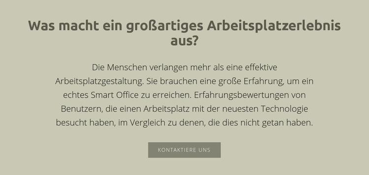 Text mit Überschrift Joomla Vorlage