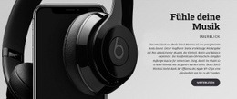 Premium-Landingpage Für Fühle Deine Musik