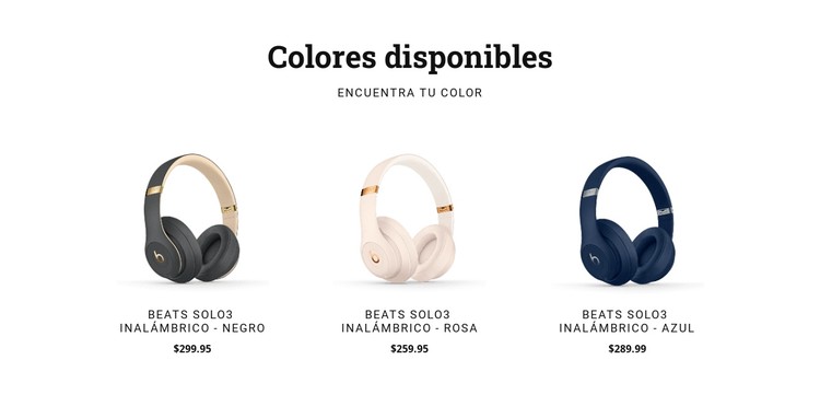 Auriculares modernos Plantilla CSS