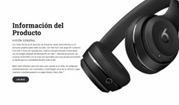 Auriculares Para Escuchar Música: Plantilla De Una Página Lista Para Usar