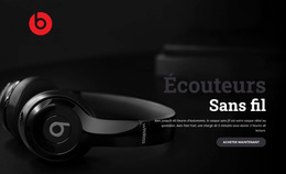 Véritables Écouteurs Sans Fil – Thème WordPress Par Glisser-Déposer