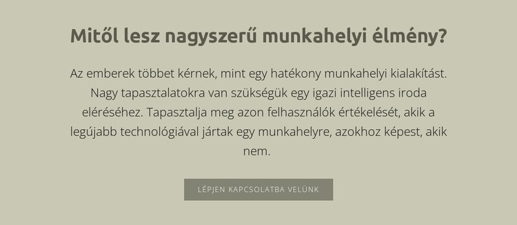 Szöveg címsorral HTML Sablon