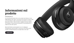 Cuffie Per Ascoltare La Musica Modello Di Casella Flessibile