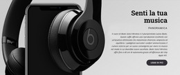 Senti La Tua Musica Modello HTML