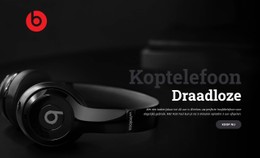 Echt Draadloze Hoofdtelefoons Ontwerpsjabloon