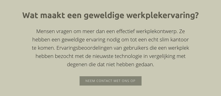 Tekst met kop Website mockup