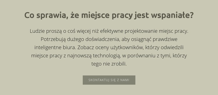 Tekst z nagłówkiem Szablon jednej strony