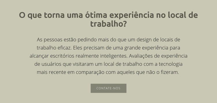 Texto com título Modelos de construtor de sites