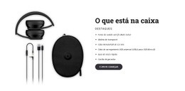 Fones De Ouvido Sem Fio Beats - Design De Site Responsivo