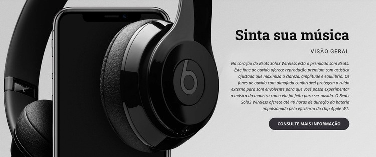 Sinta sua musica Design do site