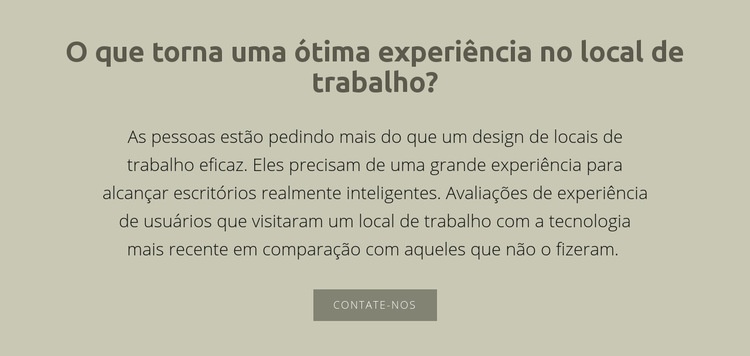 Texto com título Design do site