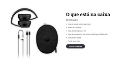 Fones De Ouvido Sem Fio Beats - Modelo De Site Comercial Premium