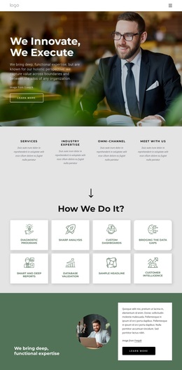 We Are A Global Consultancy - Website Template