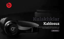 Gerçek Kablosuz Kulaklık - Web Sitesi Tasarımı Ilhamı