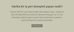 Başlıklı Metin Için WordPress Sitesi
