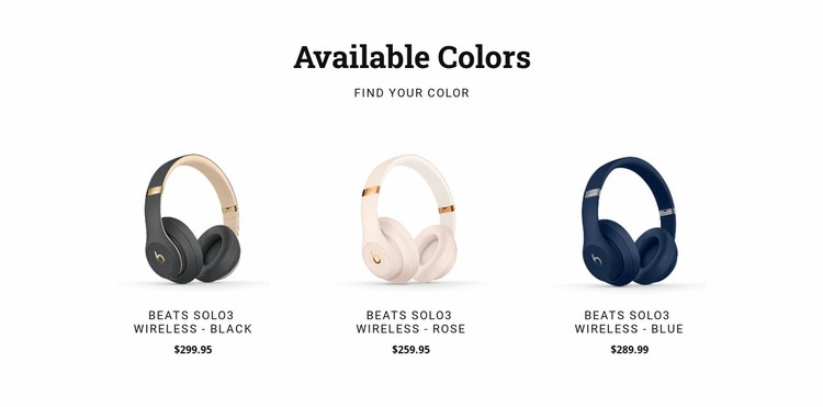 Modern headphones Webflow Template Alternative