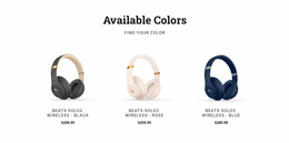 Premium Website Design For Modern Headphones
