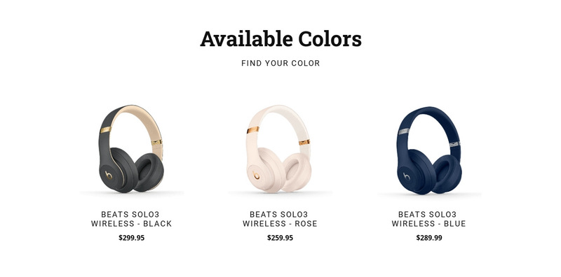 Modern headphones Wix Template Alternative