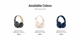 Modern Headphones Product For Users