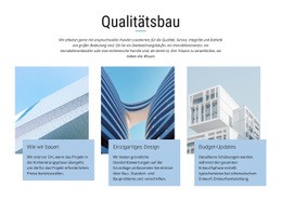 Bauprojekte - Responsive Website-Vorlagen