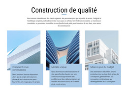 Projets De Construction - Modèle HTML5