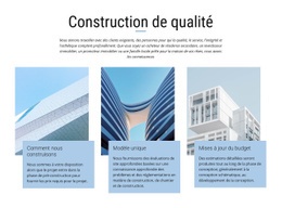 Projets De Construction : Modèle De Site Web D'Une Seule Page