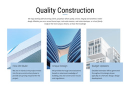 Construction Projects - HTML5 Template