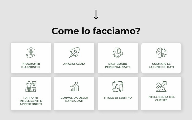 Strategia, marketing, organizzazione, operazioni Mockup del sito web