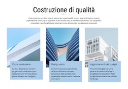 Progetti Di Costruzione Modello Di Pagina Di Destinazione