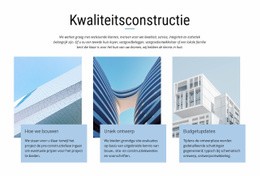 Bouwprojecten - Responsieve Websitesjablonen