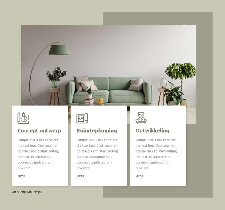 Interieur studio diensten WordPress-thema