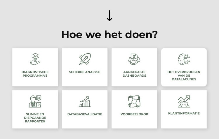 Strategie, marketing, organisatie, bedrijfsvoering Website mockup