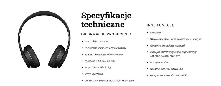 Nowoczesna muzyka i technologia Szablony do tworzenia witryn internetowych