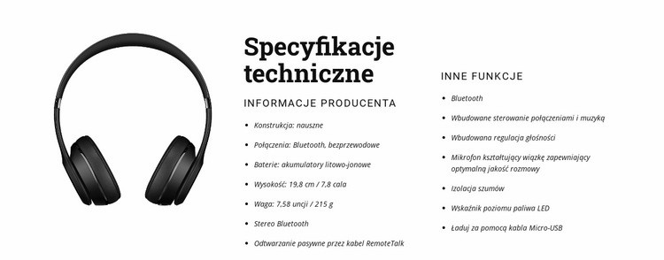 Nowoczesna muzyka i technologia Projekt strony internetowej