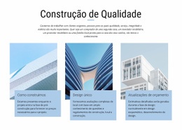 Projetos De Construção - Design Definitivo Do Site