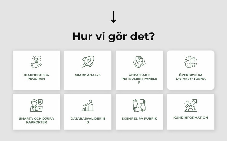 Strategi, marknadsföring, organisation, verksamhet HTML-mall