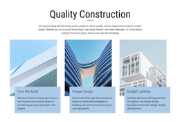Construction Projects - Responsive Website Templates