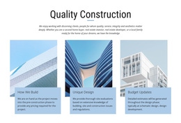 Construction projects - Template by Nicepage