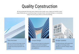 Construction Projects Professional Website