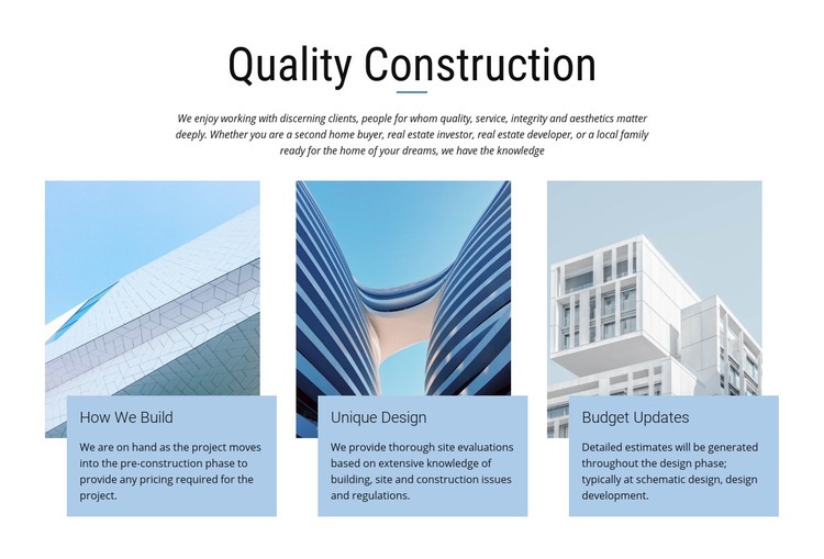 Construction projects Webflow Template Alternative