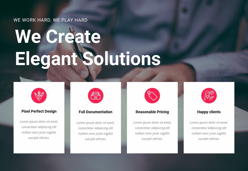 Create creative solutions Elementor Template Alternative