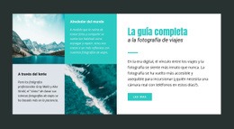 Diseño Del Sitio Para Guía De Fotografía De Viajes