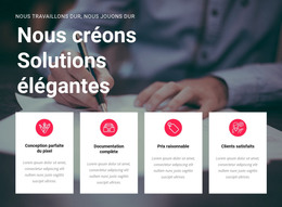 Créez Des Solutions Créatives - Modèle D'Une Page