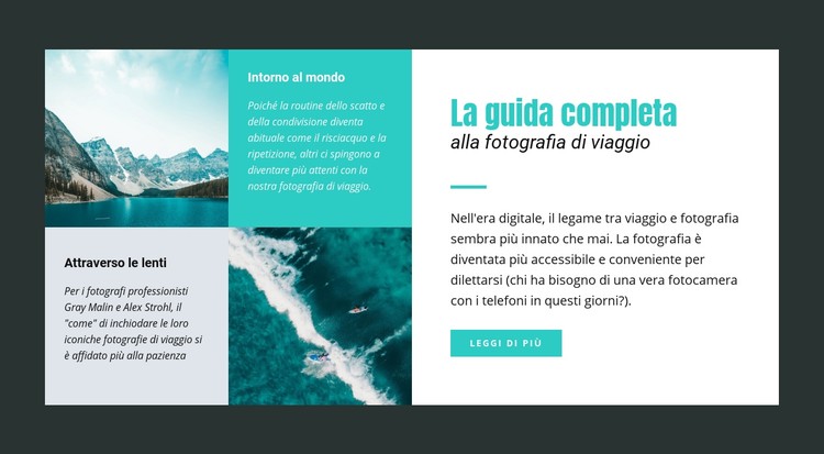 Guida alla fotografia di viaggio Modello CSS