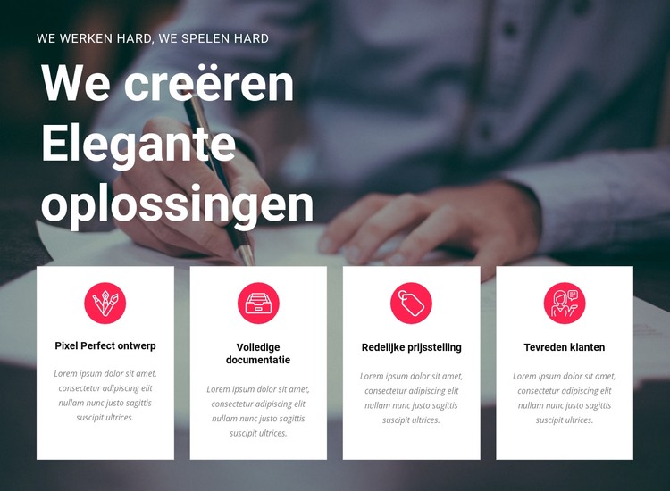 Creëer creatieve oplossingen CSS-sjabloon