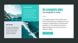 Gids Voor Reisfotografie - Online HTML Page Builder