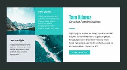 Seyahat Fotoğrafçılığı Rehberi - Özelleştirilebilir Profesyonel Açılış Sayfası